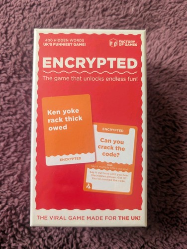 Encrypted card game - card,