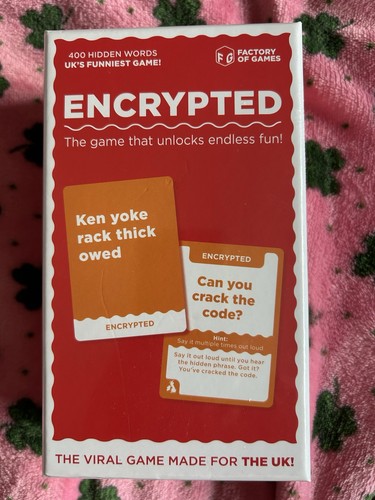 Encrypted card game - card,