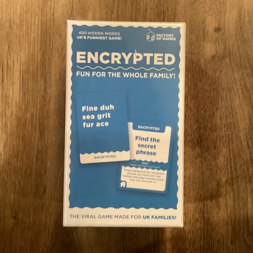 Encrypted card game - card,